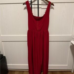 Amazon Cool Toned Red Midi Dress